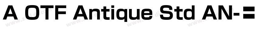 A OTF Antique Std AN字体转换